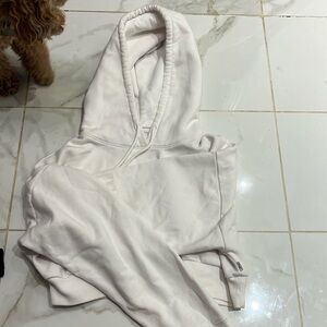 White cropped aritzia sweater